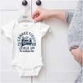 thumbnail image 5 of PACMAN Connecticut State Levels Up Romper Boys or Girls Infant Baby Brisco Brands NB, 5 of 6