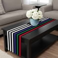 thumbnail image 4 of 4th of July Table Runner 36 Inches Long, Blue Green Red Line American Flag Kitchen Coffee Dining Table Decoration for Home Party Birthday Wedding Home Decor 13x36 Inches, 4 of 8