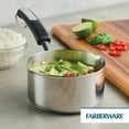 thumbnail image 3 of Farberware Brilliance 1 Quart Saucepan with Pour Spout, Induction Compatible, Metal Utensil and Dishwasher Safe, Stainless Steel, 3 of 15