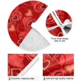 thumbnail image 2 of FMSHPON Valentine's Day Beautiful Red Love Heart Xmas Christmas Tree Skirt Stand Mat for Holiday Party Decoration Indoor Outdoor 48 inches, 2 of 6