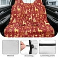 thumbnail image 6 of Xoenoiee Deer Snowman Candy Snowflake Pattern Car Seat Cover for Back Seat, Waterproof Rear Bench Towel Seat Covers Christmas Decoration Non-Slip Rear Seat Protector Car Interior Accessories for Dogs, 6 of 7