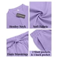thumbnail image 5 of COOFANDY Men's Zipper Polo Shirts Short Sleeve Ribbed Knit Polo T Shirts Fashion Casual Golf Shirts, 5 of 6