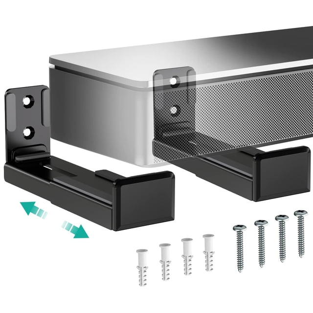 Soporte de pared para barra de sonido WALI Universal SLK202, negro