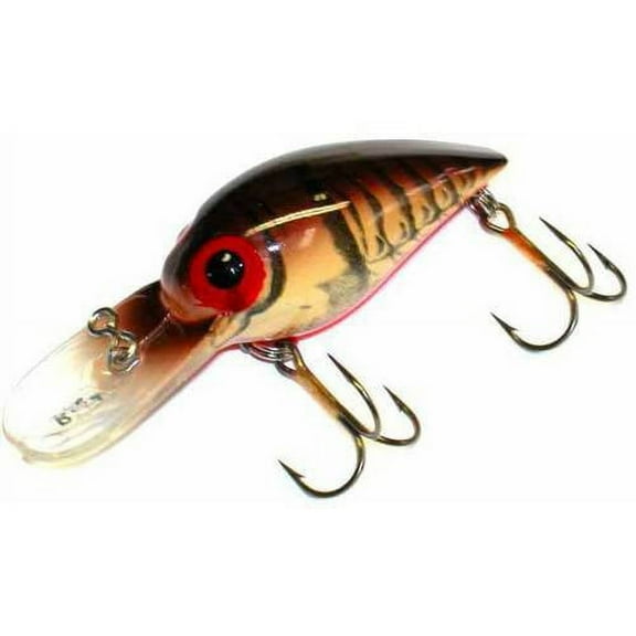 Brad's Wigglers Crank Bait, Orange/Black Crawfish
