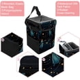 thumbnail image 2 of Gemini Constellation Foldable Car Trash Bin with Lid and Leak-Proof Mini Trash Can - Hanging Storage Bag for Car Garbage Can, 2 of 6