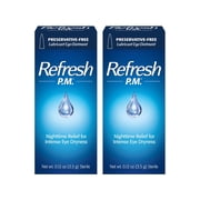 2 Pack - Refresh P.M. Lubricant Eye Ointment 0.12 oz (3.5 g) Each