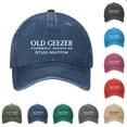 thumbnail image 3 of GrmtClth Old Geezer Formerly Knowns As Stud Muffin Hat for Men Baseball Hat Cute Cap for Women Men's Hats Gifts for Daughter Running Wine, 3 of 3
