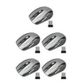 thumbnail image 1 of jesticaly Computer 2.4Ghz Wireless Optical Mouse Quick Speed Low Latency 6 Buttons Plastic Gaming Mice Desktop PC Portable Grey 5Set, 1 of 6