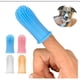 thumbnail image 1 of Juego de 8 cepillos de dientes para perros, 4 colores, cepillo de dientes de silicona de 360° para perros y gatos, cepillo de dedo para limpiar lengua y dientes., 1 of 5