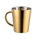 thumbnail image 1 of 300ml Stainless Steel Coffee Cup with Portable Handle - Gold, 1 of 4