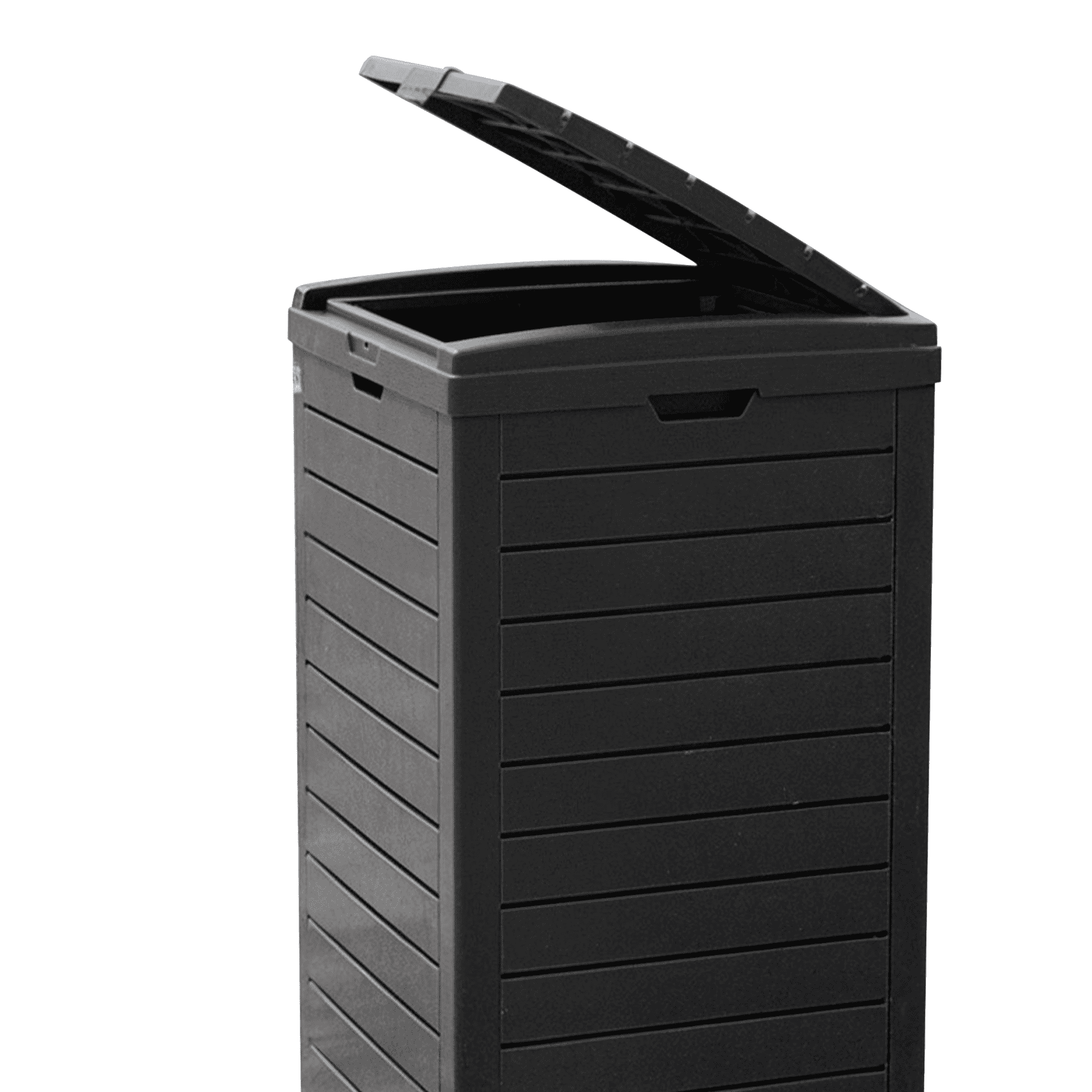 MAYEERTY 31 Gallon Outdoor Deck Box, Large Capacity Storage Box for Patio Furniture Cushions, Pillow with Wheels, Black