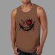 thumbnail image 1 of Ceisia Men's Slim Fit Crew Neck Sleeveless Tank Top Edgy Demon Smile Graphic Print Athletic Shirt Coffee L Gifts, 1 of 5
