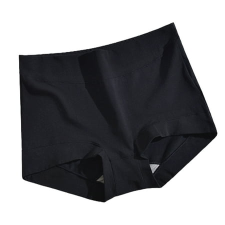 

JFY Women Panties Graphene Crotch Stretchy High Waist Tummy Tightening Solid Color Anti Exposure Briefs for Daily Wear