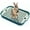 Green, variant on Rabbit Litter Box with Grid Potty Trainer, 14.5 x 9.5 Inches, Guinea Pig Litter Box Anti Tip Pet Toilet Training Corner for Rabbit Hair Gila Guinea (Green L)