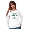 thumbnail image 4 of Alien Believer UFO Hunter Copilot Unisex Plus Fleece Graphic Sweatshirt Brisco Brands 4X, 4 of 5