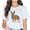 White-10, variant on Floral Leopard Granny Bunny Happy Easter Mother's Day T-Shirt