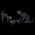 thumbnail image 3 of Northlight LED Lighted Black Cat Family Outdoor Halloween Decorations - 27.5" - Set of 3, 3 of 6