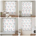 thumbnail image 6 of Colorful Airplane Sheer Curtains 54 Inches Long, Modern Abstract Cartoon Striped Light Filering Curtains, Breathable Simi Curtain Privacy Drapes for Kitchen Bathroom Small Window Treatment, 6 of 9