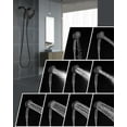 thumbnail image 4 of 2-in-1 Shower Head with Handheld Combo: 2.5GPM Rainfall & Handheld Shower Head Use Together or Alone, 9 Spray Settings Hand Held Shower Head with Hose, Black, 4 of 5
