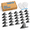 Black-200, variant on White 200 Pack Multi-Cable Steel Staples for Electrical Wire Management