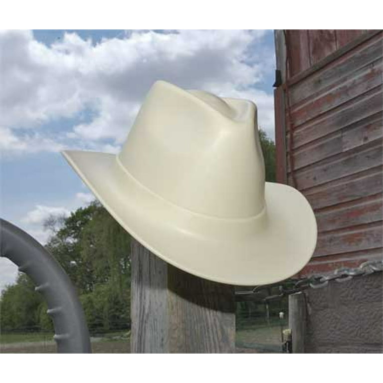 Occunomix VCB100-06 Cowboy Style Hard Hat with Squeeze Lock Suspension, One Size