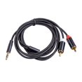 thumbnail image 1 of RCA Cable HiFi Stereo 2RCA to 3.5mm Audio Cable AUX Jack 3.5mm Y Splitter, 1 of 8