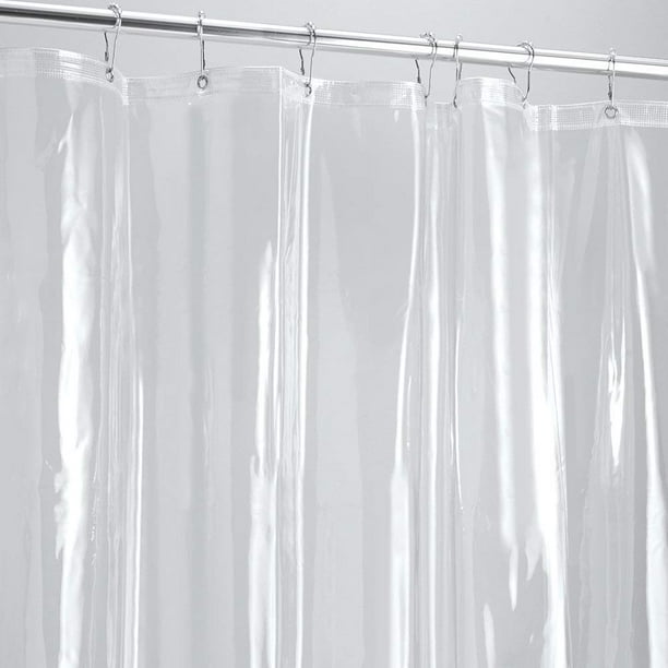 Shower Curtain Liner Heavy Duty, Plastic Bathroom Curtains For Windows