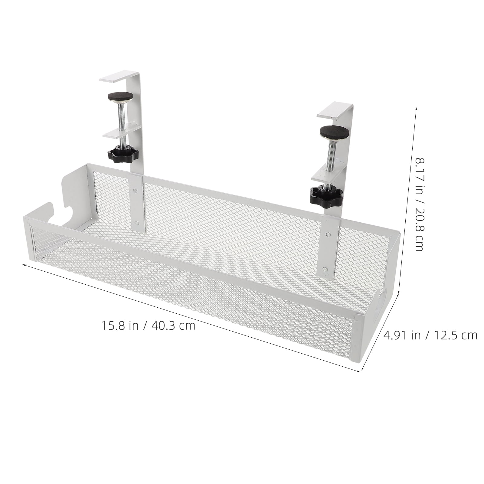 MLINS Under Desk Cable Organizer Metal Cord Management Rack Cord Managing Bracket Under Desk Cable Tray Cable Management Holder