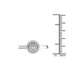 thumbnail image 4 of 1/3 Carat T.W. Diamond 10kt White Gold Single Halo Engagement Ring, 4 of 5