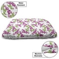 thumbnail image 3 of Floral Pet Bed, Spring Romantic Themed Pattern with Flowers Blooming Vintage Garden, Resistant Pad for Dogs and Cats Cushion with Removable Cover, 24" x 39", Dark Magenta Green White, by Ambesonne, 3 of 4