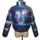 thumbnail image 3 of Abrigo corto, otoño e invierno, chaqueta cálida de manga larga abullonada para mujer, chaqueta de algodón de colores brillantes, multifuncional, 3 of 5