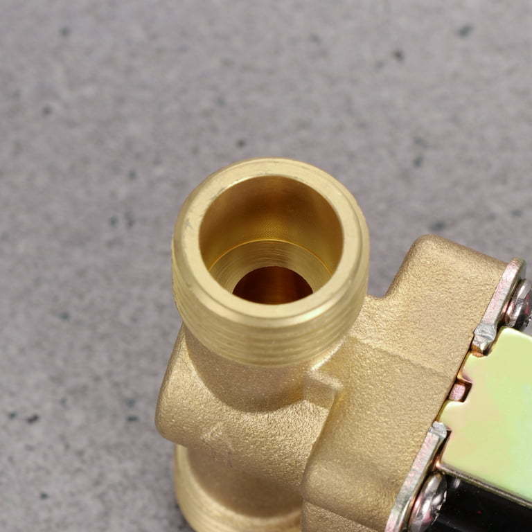 NUOLUX 1/2 NPSM DC 12V 2-Way Quick Connect Normally Closed Brass Electric  Solenoid Magnetic Water Inlet Flow Switch Electromagnetic