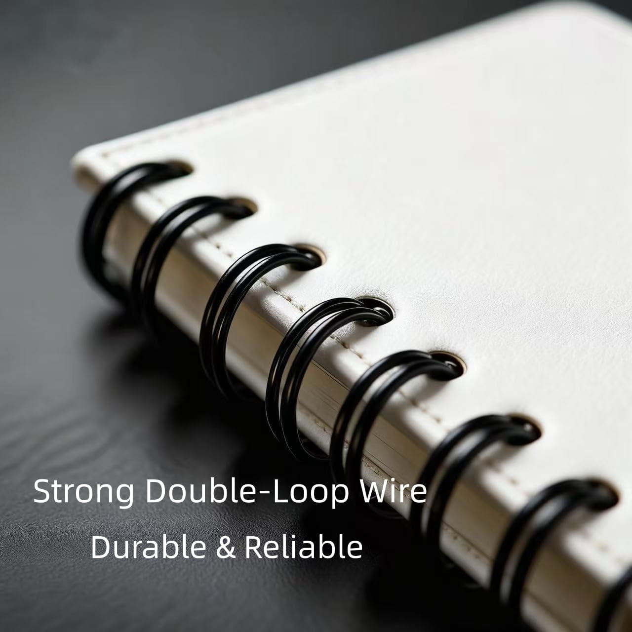 50 Pack Double Loop Wire Binding Spines, 3/4 inch Binding Wires, 2:1 Pitch 21-Loop for Letter Size, Holds up to 180 Sheets to Bind Reports and Projects