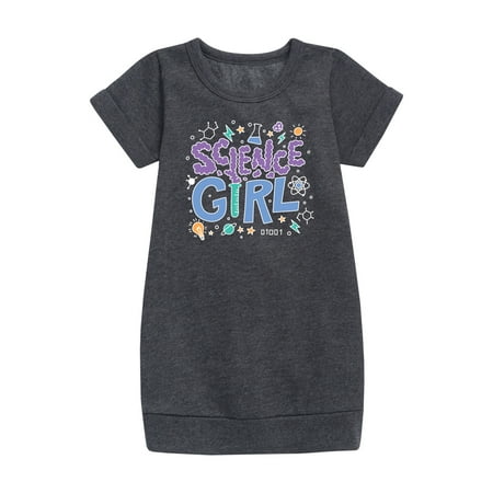 

Instant Message - Science Girl - Toddler & Youth Girls Fleece Dress
