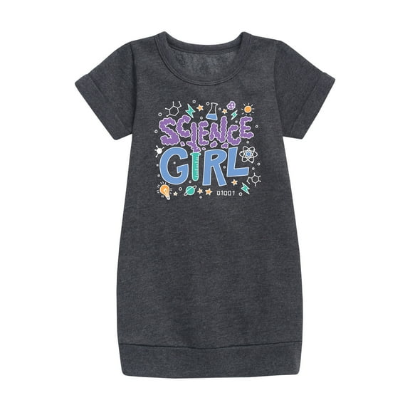 Instant Message - Science Girl - Toddler & Youth Girls Fleece Dress
