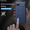 thumbnail image 4 of Slim Fit Phone Case for Google Pixel 6a, Rugged Shield Durable Phone Case with Military Grade Shockproof Protection and Screen Camera Protective Cover for Google Pixel 6a, HD Blue, 4 of 16