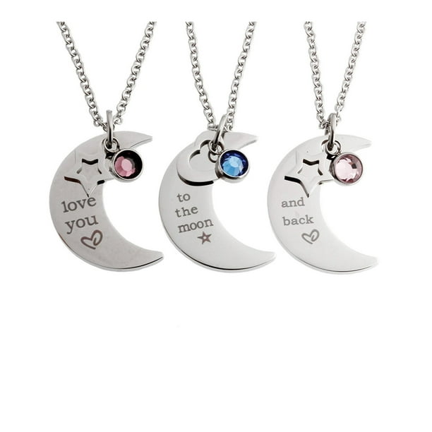 R H Jewelry R H Jewelry Stainless Steel Set Of Three Pieces Triple Necklace Walmart Com Walmart Com