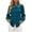 Sky Blue, variant on Women's Long Sleeve Blouse Pearl Fringe Collar Puff Sleeve Button Shirt Lightweight Elegant Workwear Tops Sky Blue L