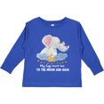 thumbnail image 3 of Inktastic My Gigi Loves Me to the Moon and Back Elephant Family Boys or Girls Long Sleeve Toddler T-Shirt, 3 of 5