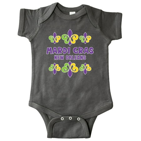 

Inktastic Mardi Gras New Orleans with Fleur De Lis Trio Gift Baby Boy or Baby Girl Bodysuit