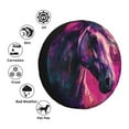 thumbnail image 4 of Vsdgher Watercolor Painting White Horse for Spare Tire Cover, Tire Wheel Protector Wheel Cover Fit for Truck,Trailer,RV,SUV,Camper and Most Vehicle-16 inch, 4 of 6