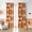Orange, variant on Black White Modern Geometric Blackout Curtains, Boho Mid Century Abstract Retro Curtains for Bedroom, Unique Semi Circle Pattern Decor Insulated Shading Room Window Drapes 2 Panels Set, 52Wx84L
