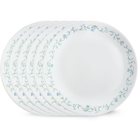 Corelle Country Cottage 10.25" Glass Dinner Plate (Set of 6)