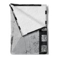 thumbnail image 2 of Old Hollywood Soft Flannel Fleece Throw Blanket, Film Countdown Number on Grungy Style Background, Cozy Plush for Indoor and Outdoor Use, 60" x 80", Charcoal Grey Coconut, by Ambesonne, 2 of 5