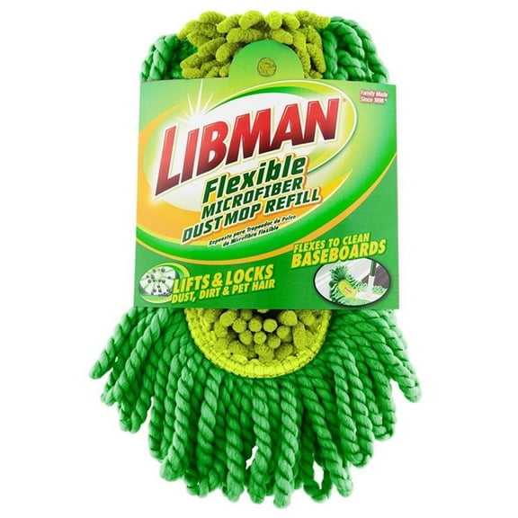 Libman 1025585 Dust Microfiber Dust Mop Refill, Green