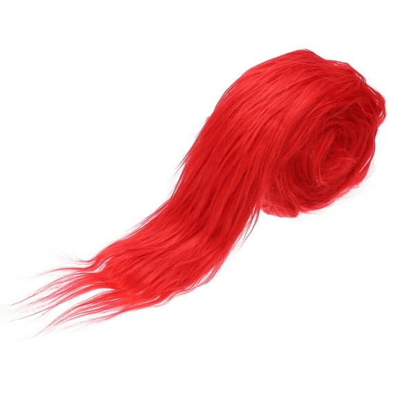 Uxcell 59" x 2" Plush Faux Fur Fabric Precut Strips, Red