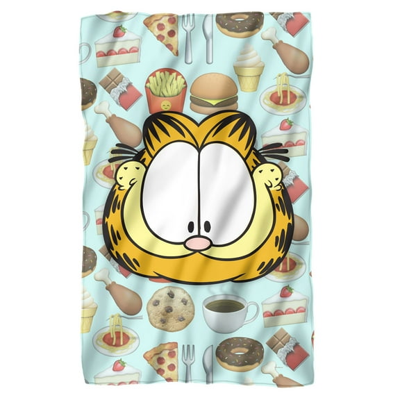 Garfield Cat Food Fleece Blanket 36' x 58'