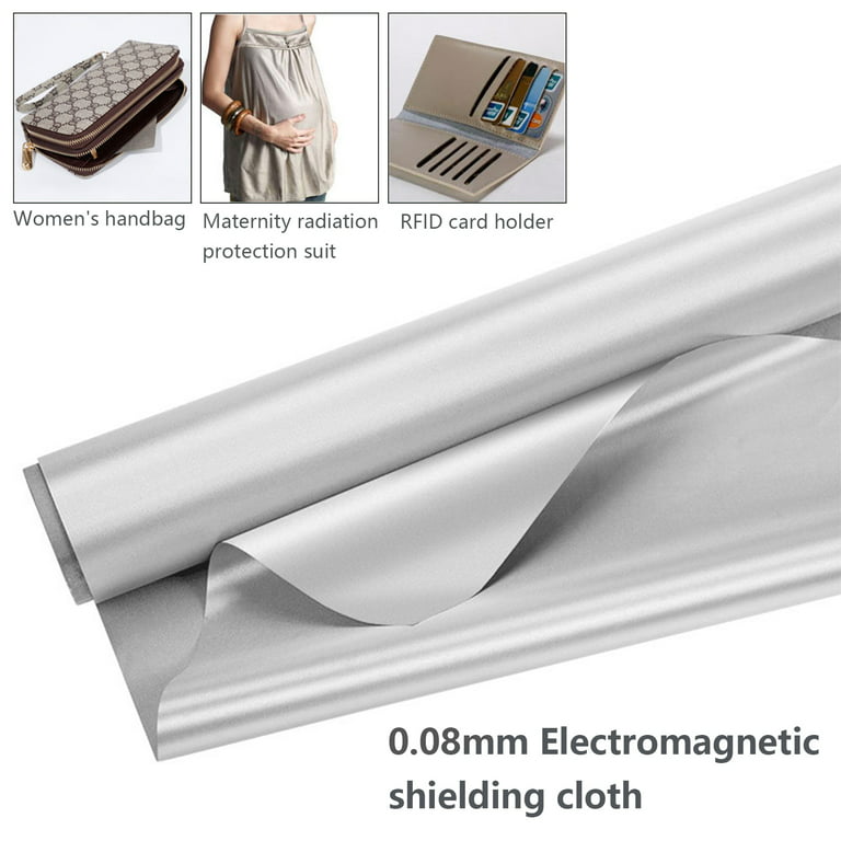 Faraday Fabric-emi RFID Shielding-block WiFi/RF Anti-Radiation for Radiowave Microwave and Radiation Protection Nickel Copper Fabric, Stuffygreenus