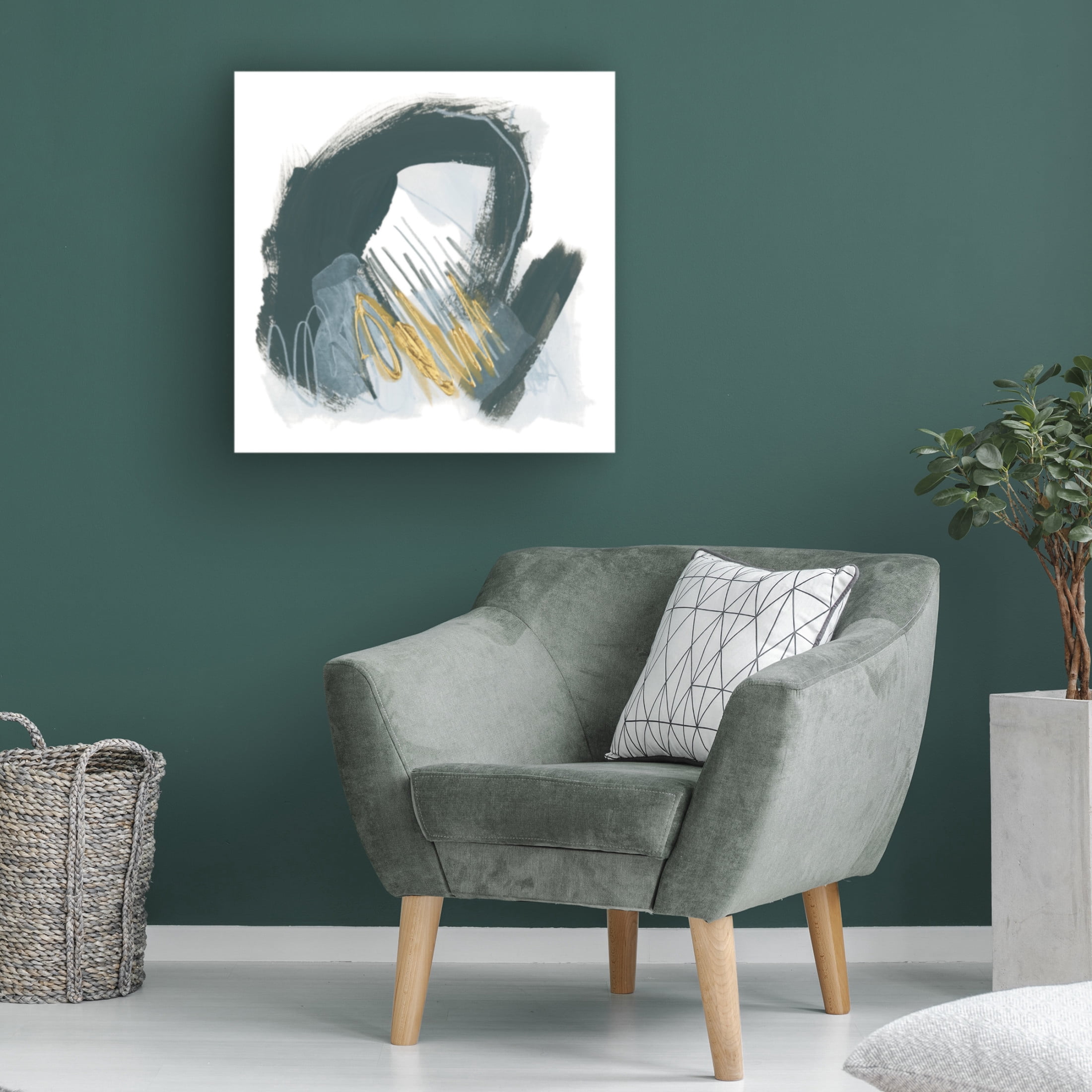 Canvas Wall Art - June Erica Vess 'Ocular Frequency I' Wall Art for Living Room, Bedroom, or Office Décor by Trademark Fine Art - 24 x 24 Inches