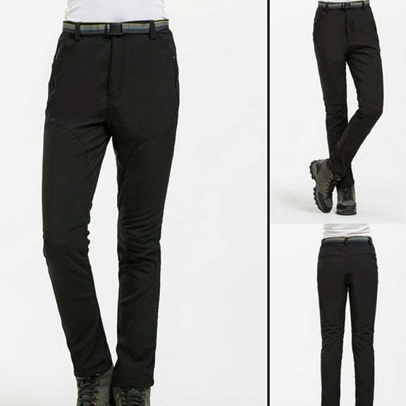 Raindrops Skiing Pants Women Waterproof Quick Dry Fleece Material Straight For Winter Sports 1Set